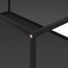 Table basse Noir 120x60x35 cm Verre trempé 