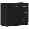 Armoire d'évier chêne noir 63x30x54 cm Bois d'ingénierie 