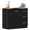 Armoire d'évier chêne noir 63x30x54 cm Bois d'ingénierie 
