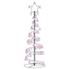 Sapin de Noël à LED avec boules 100 LED blanc chaud 150 cm 
