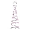 Sapin de Noël à LED avec boules 100 LED blanc chaud 150 cm 