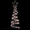 Sapin de Noël à LED avec boules 100 LED blanc chaud 150 cm 