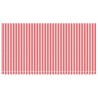 Tissu de remplacement pour auvent rayures rouges et blanches 