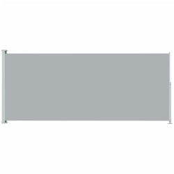 Auvent latéral rétractable de patio 180x500 cm Gris 