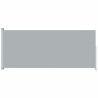 Auvent latéral rétractable de patio 180x500 cm Gris 