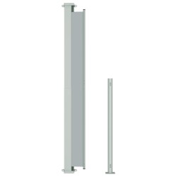 Auvent latéral rétractable de patio 180x500 cm Gris 