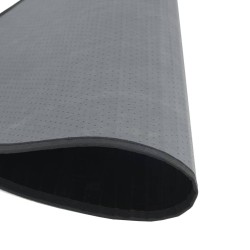 Tapis rond noir 60 cm bambou 
