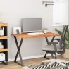 Dessus de bureau 100x80x2,5 cm rectangulaire bois massif acacia 