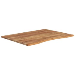 Dessus de bureau 100x80x2,5 cm rectangulaire bois massif acacia 