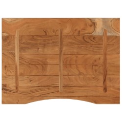 Dessus de bureau 100x80x2,5 cm rectangulaire bois massif acacia 