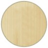 Tapis rond naturel clair 60 cm bambou 