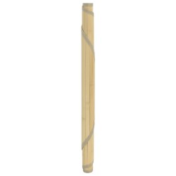 Tapis rond naturel clair 60 cm bambou 