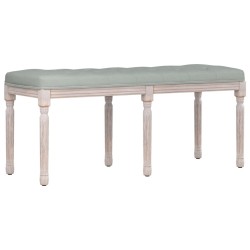 Banc Gris clair 110x40x49 cm Velours 