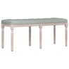 Banc Gris clair 110x40x49 cm Velours 