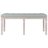 Banc Gris clair 110x40x49 cm Velours 