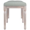 Banc Gris clair 110x40x49 cm Velours 