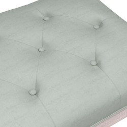 Banc Gris clair 110x40x49 cm Velours 