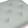 Banc Gris clair 110x40x49 cm Velours 