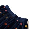 Jupe en tulle à pois pour enfants bleu marine 92 