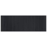 Tapis rectangulaire noir 70x200 cm bambou 