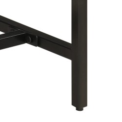 Table console 110x30x75 cm bois de manguier massif brut et fer 