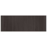 Tapis rectangulaire marron foncé 70x200 cm bambou 