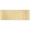 Tapis rectangulaire naturel clair 70x200 cm bambou 
