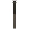 Pieds de table à manger en forme de X, 2 pièces, acier naturel, 80 x (72-73) cm 