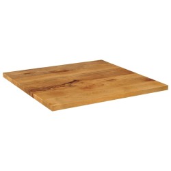 Dessus de table 70x70x3,8 cm carré bois massif manguier 