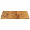 Dessus de table 70x70x3,8 cm carré bois massif manguier 