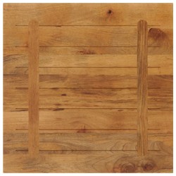 Dessus de table 70x70x3,8 cm carré bois massif manguier 