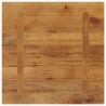 Dessus de table 70x70x3,8 cm carré bois massif manguier 