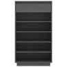 Armoire à chaussures Gris 60x34x105 cm Bois de pin massif 