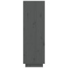 Armoire à chaussures Gris 60x34x105 cm Bois de pin massif 