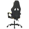 Chaise de jeu pivotante Noir et doré Similicuir 