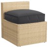 Coussin de palette pour siège Noir 50x50x12 cm en tissu Oxford 
