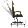 Chaise de jeu Noir et doré Similicuir 