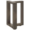 Pieds de table basse en T, 2 pièces, noir, 38 x 25 x (42-43) cm, acier 