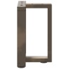 Pieds de table basse en T, 2 pièces, noir, 38 x 25 x (42-43) cm, acier 