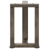 Pieds de table basse en T, 2 pièces, noir, 38 x 25 x (42-43) cm, acier 