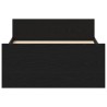 Cadre de lit sans matelas chêne noir 90x190 cm bois ingénierie 