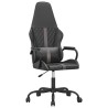 Chaise de jeu Noir et gris Similicuir 