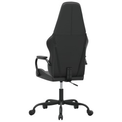 Chaise de jeu Noir et gris Similicuir 