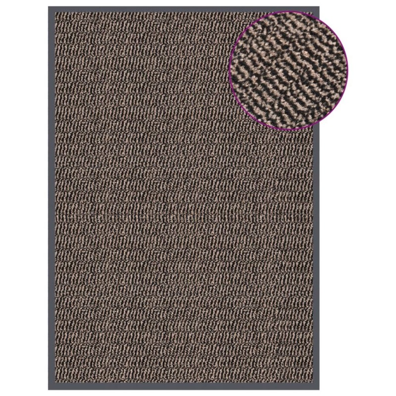 Paillasson touffeté 60x90 cm Marron foncé 