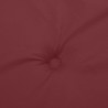 Coussins de chaise dossier bas lot de 2 rouge bordeaux mélangé 
