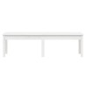 Banc de jardin à 2 places blanc 159,5x44x45 cm bois massif pin 