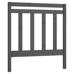 Tête de lit Gris 106x4x100 cm Bois massif de pin 