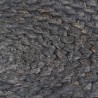 Napperons 4 pcs Gris foncé Plain 38 cm Rond Jute 