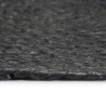 Napperons 4 pcs Gris foncé Plain 38 cm Rond Jute 