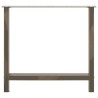 Pieds de table à manger en acier naturel 2 pièces 80 x (72-73) cm Acier 